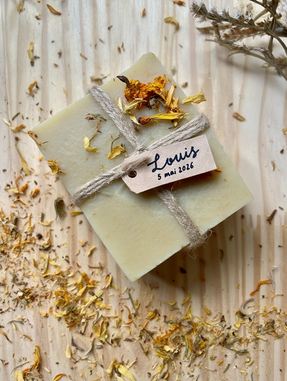 Savons invités personnalisés mariage & baptême